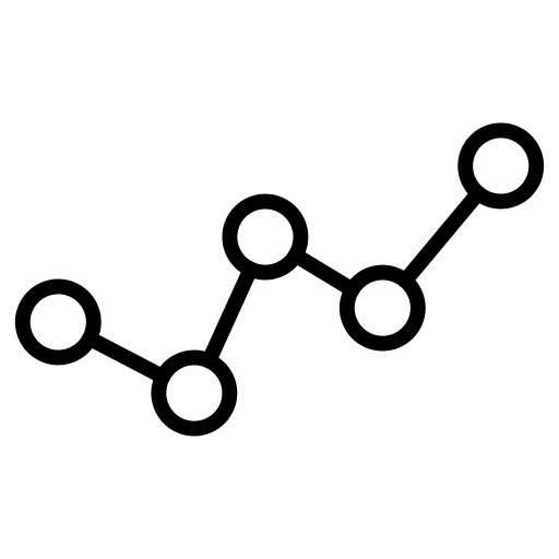 Line graphic connection line graphic business and finance icon