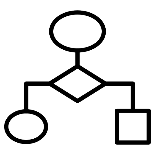 Share hierarchy networking connector icon