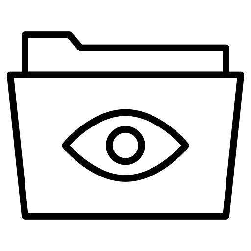 Folder storage files and folders view icon