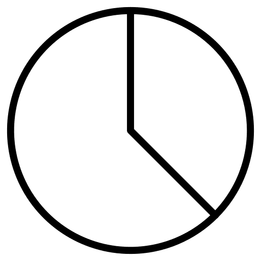 Pie graph statistics business and finance pie graph icon