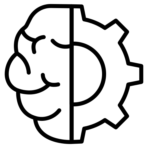 Setting artificial intelligence setting gear icon