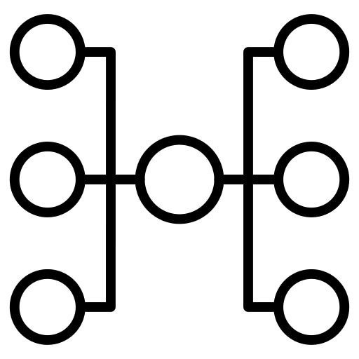 Share network networking circles icon