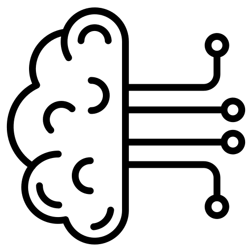 Brain network share miscellaneous icon