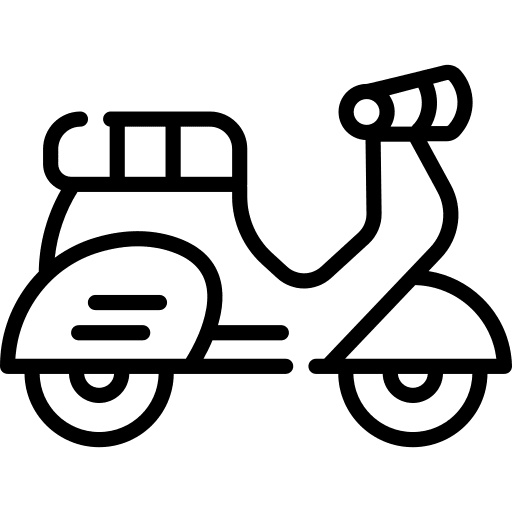 Scooter motorbike vehicle transportation icon