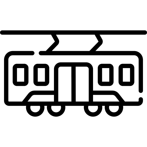 Tramcar city tramcar tram icon