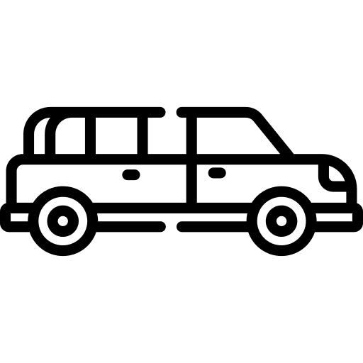 Limousine transportation vehicle car icon Limousine transportation vehicle car icon