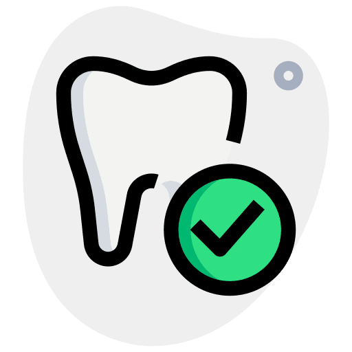 Dental checkup medical teeth mouth icon