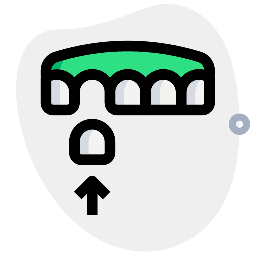 Fixing medical teeth molar icon