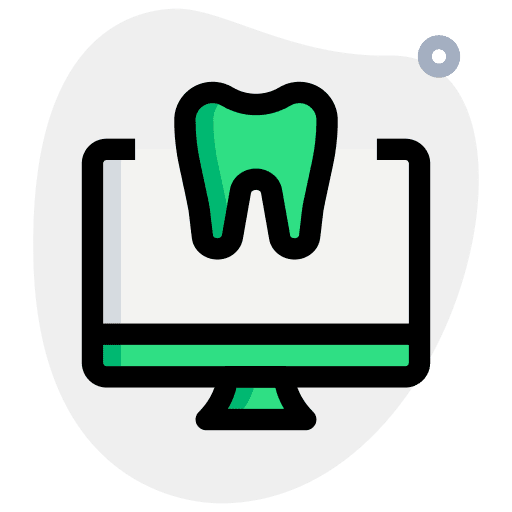 Screening tooth mouth dental icon