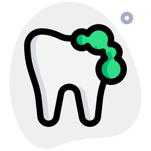 Foamy dental mouth foamy icon