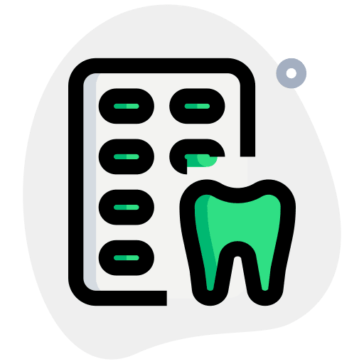 Pain killer mouth teeth pain killer icon