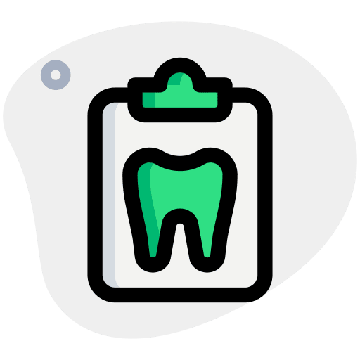 Report healthcare and medical dental care dental icon