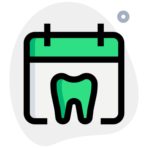Schedule dental tooth medical icon