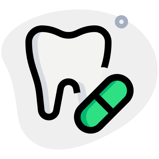 Capsule healthcare and medical mouth medical icon