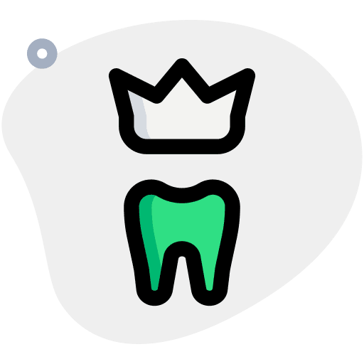 Crown dentistry crown healthcare and medical icon