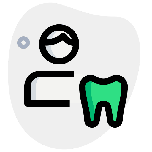 Male dentistry tooth male icon