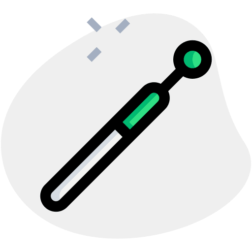 Mirror dentist dental mirror icon