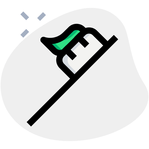 Toothbrush dentistry teeth healthcare and medical icon