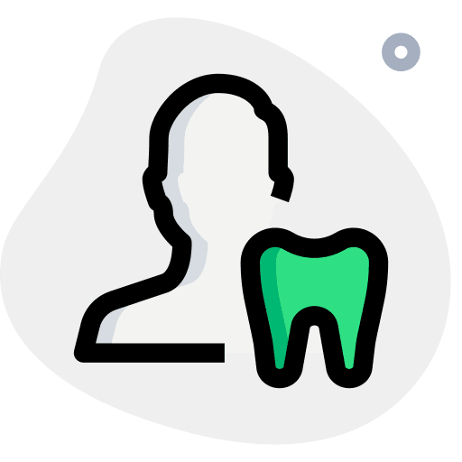 User dental mouth dental care icon