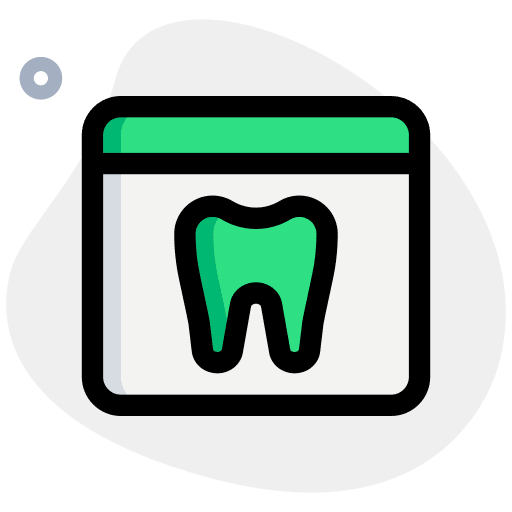 Web browser medical dental care teeth icon