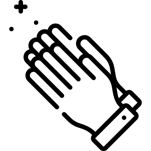 Hand praise hands and gestures fasting icon