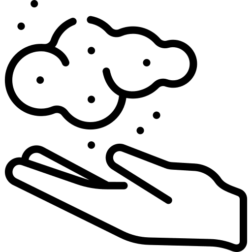 Tayammum dust ritual hand icon