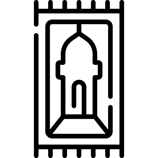 Prayer mat pray islam muslim icon