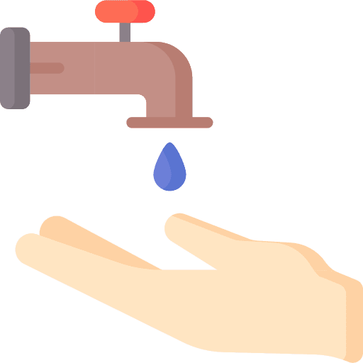 Ablution washing hand muslim cultures icon