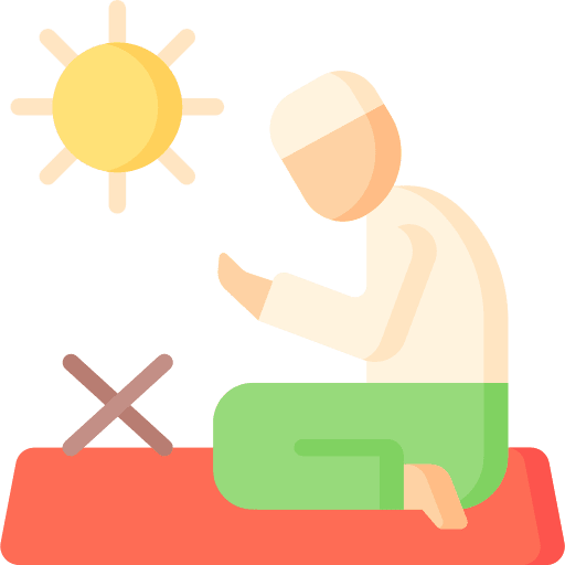 Praying islamic religion praying icon