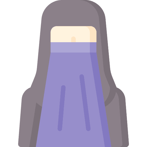 Woman profile islam user icon