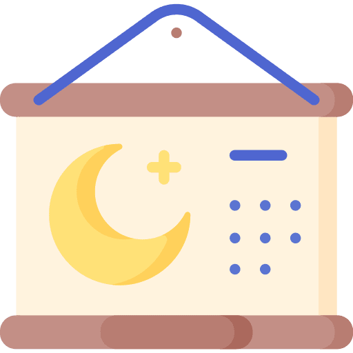 Islamic calendar religion muslim icon