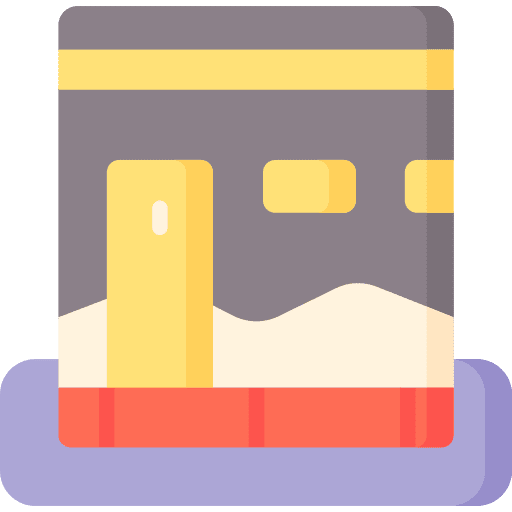 Kaaba architecture and city islamic muslim icon