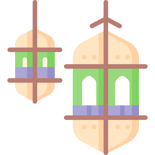 Lantern lamp lantern candle icon