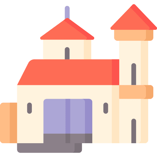 Mosque worship city architecture and city icon