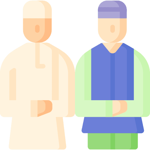 Muslim man avatar islam icon