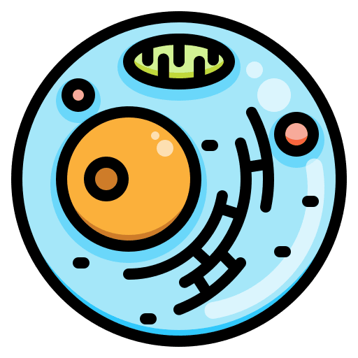 Cell medical biology science icon