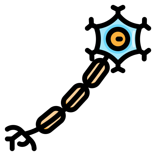 Neuron nervous system medical biology icon