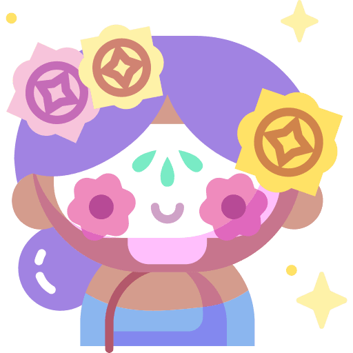 Catrina catrina scary skeleton icon