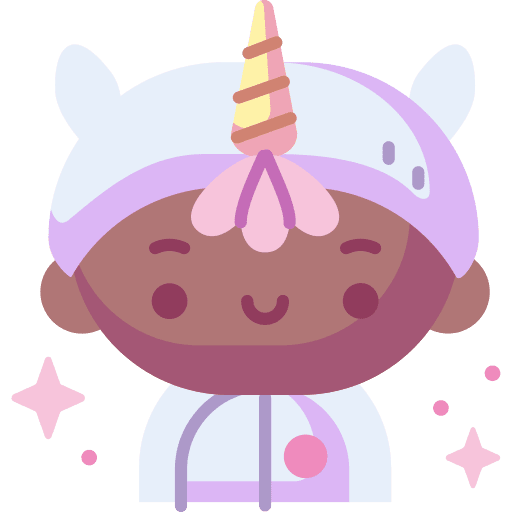 Unicorn celebration man people icon