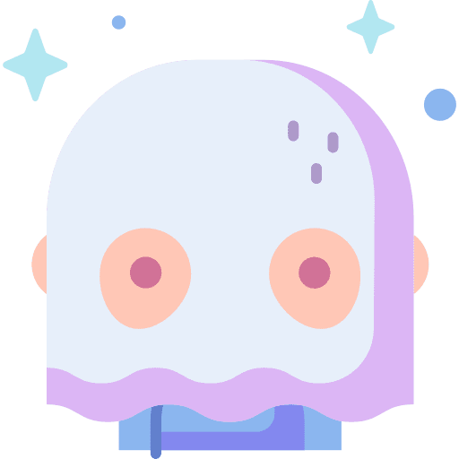 Ghost horror fear costume icon