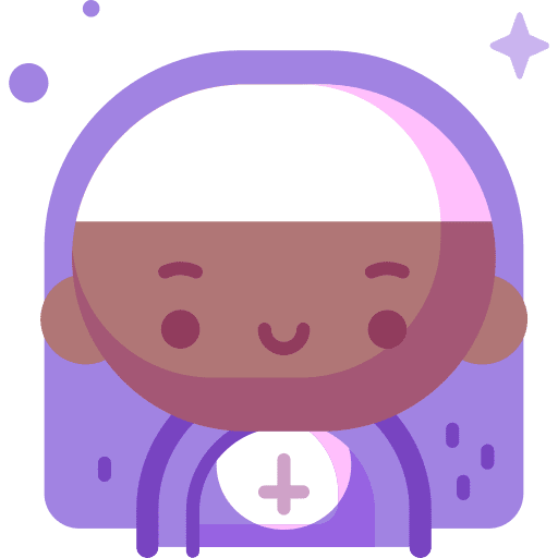 Nun catholic people costume icon