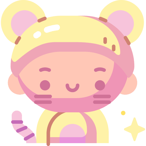 Rat people carnival party icon