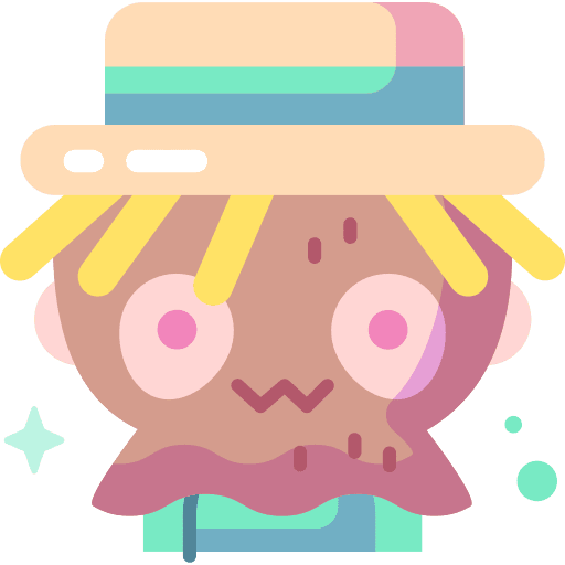 Scarecrow plantation character rural icon