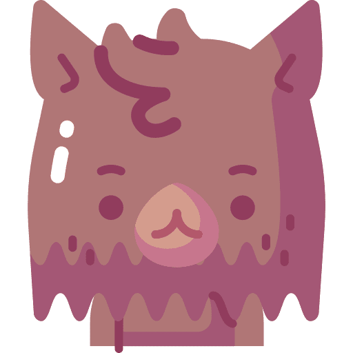 Werewolf halloween spooky wolf icon