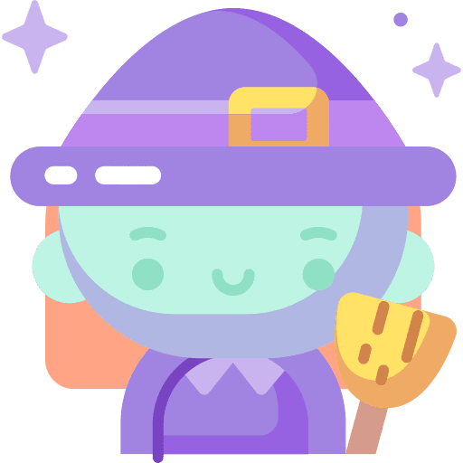 Witch scary halloween witch icon