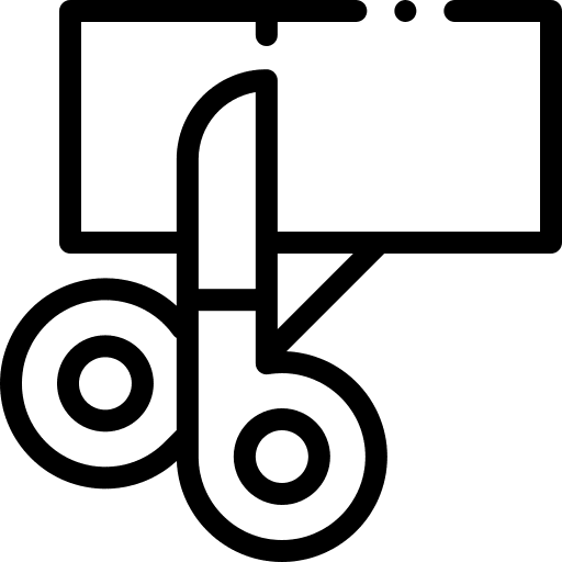 Cut paper handcraft cut paper diy icon