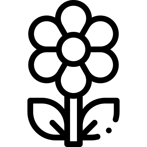 Flower petals daisy flower icon