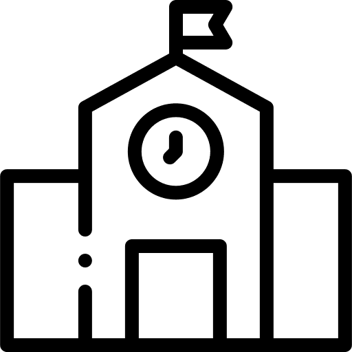 Kindergarten elementary school kid and baby kindergarten icon