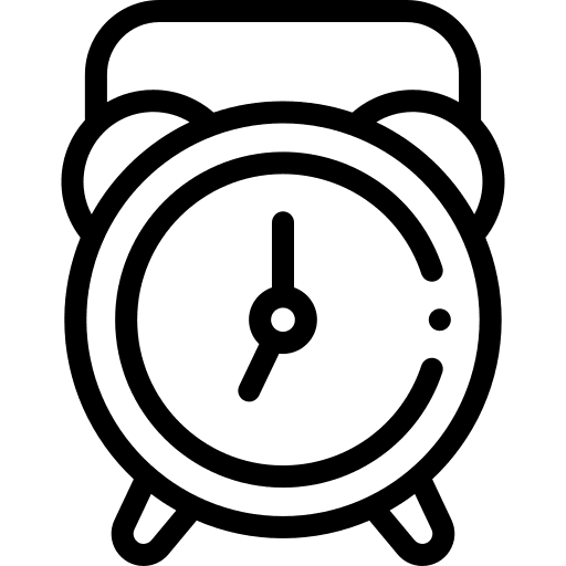 Clock alarm clock alarm bell time icon