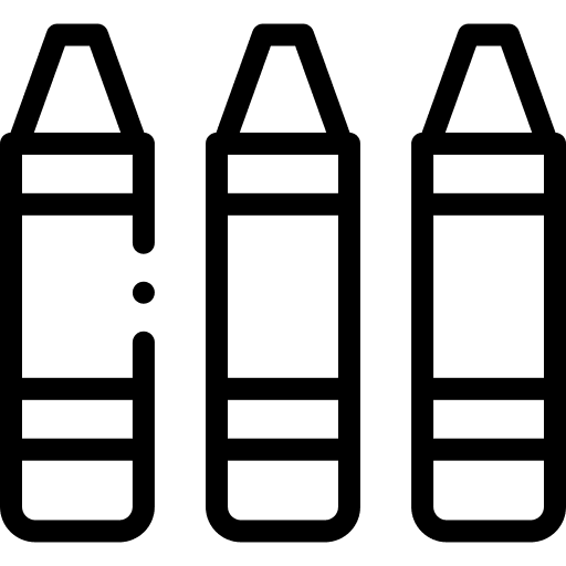 Crayon education learning school icon